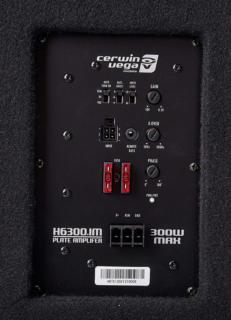 Cerwin Vega 12" Box Subwoofer And Amplifier Active 400W