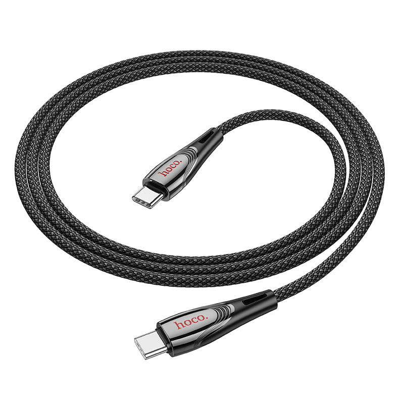 Hoco 60W Nylon Braided Metallic Usb Cable - Usb C To Usb C (U133)