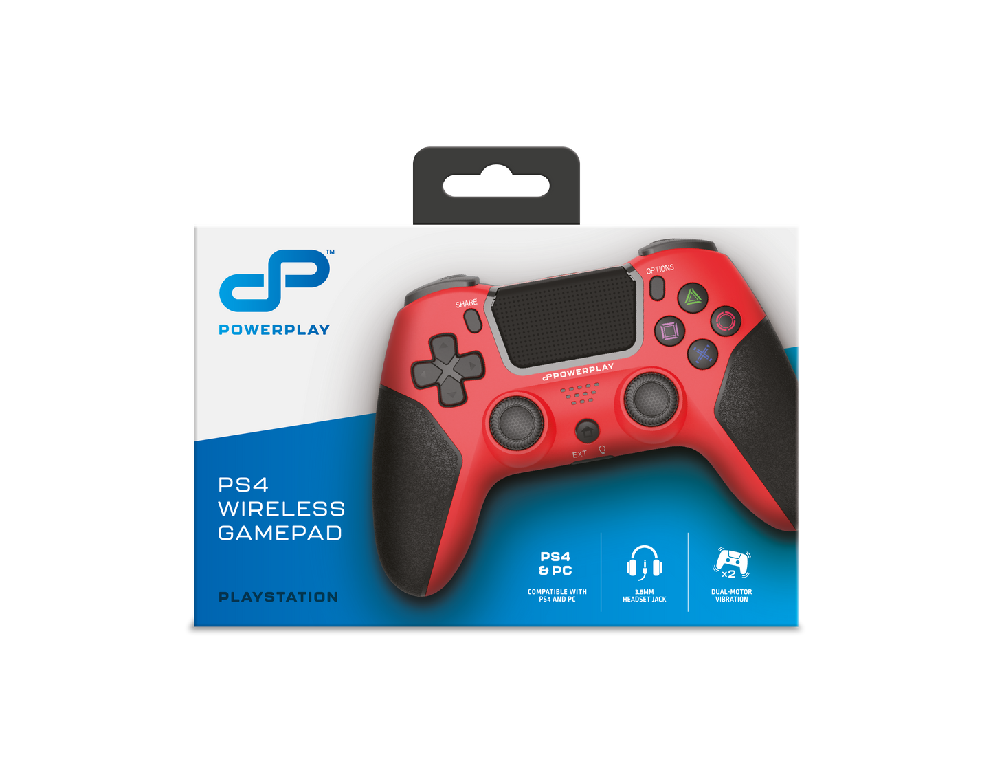 PowerPlay PS4 Wireless Controller (Red)