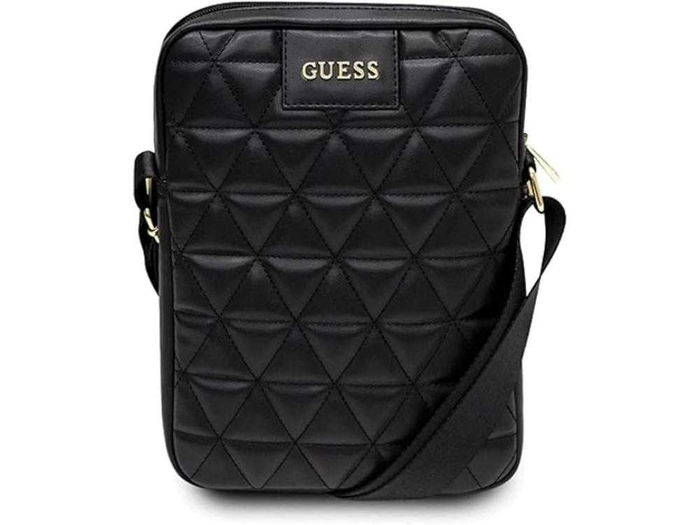 Guess Quilted Tablet Bag - Black