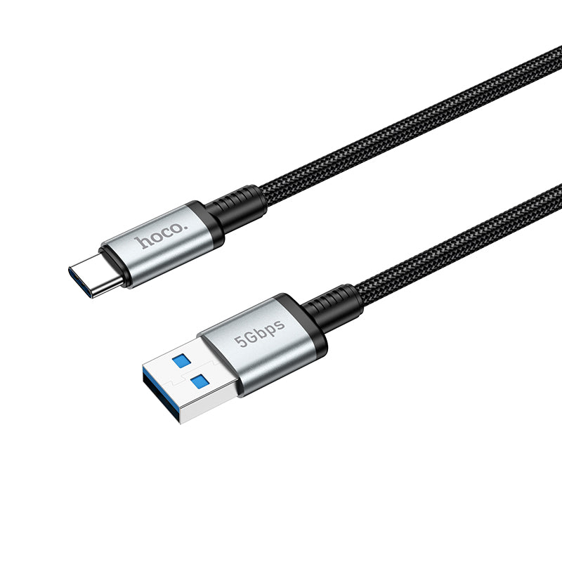 Hoco Usb 3.0 Type C Cable W/ 5Gbps High Speed Data, Fast Charging (Us10) 0.5M