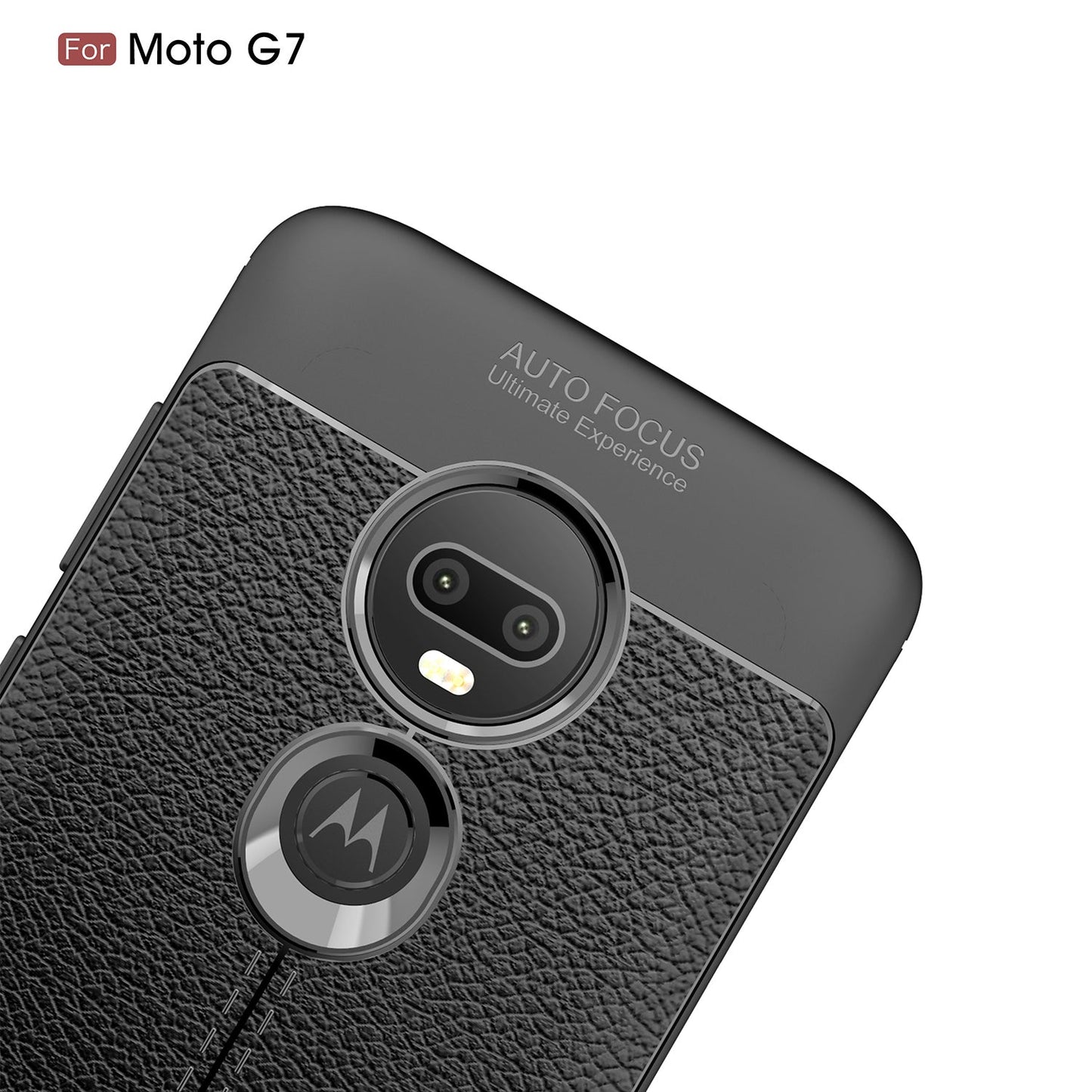 Moto G7/G7Plus Leather Texture Case Navy