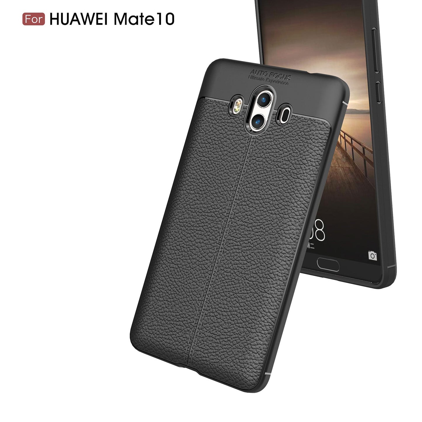 Huawei Mate 10 Leather Texture Case Red