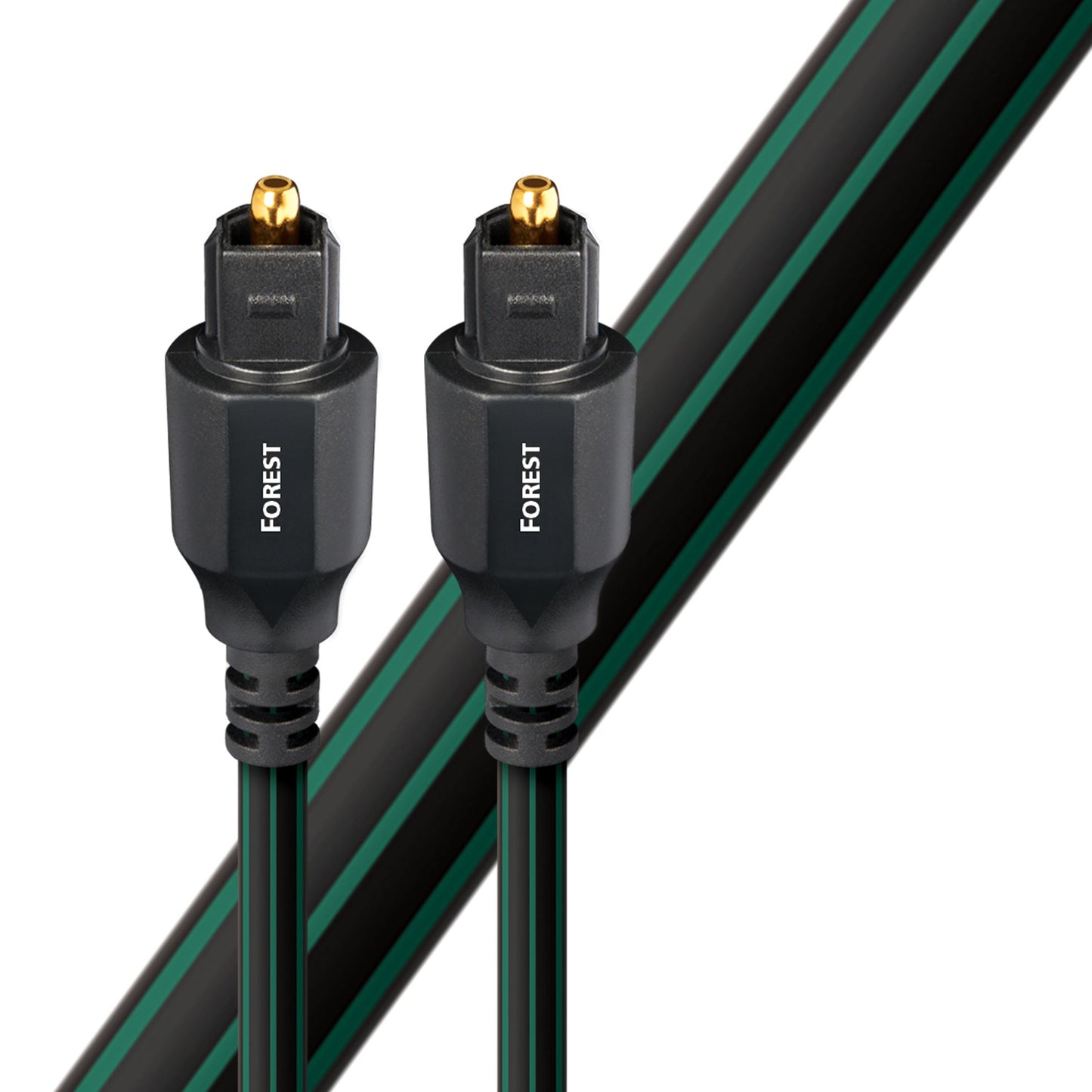 AUDIOQUEST Forest .75M Optical cable. Low-Dispersion Fiber. Jacket - green - black braid. 7-10 Day Lead Time