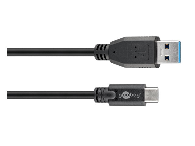 Goobay USB-C to USB A 3.0 cable black 2.0m