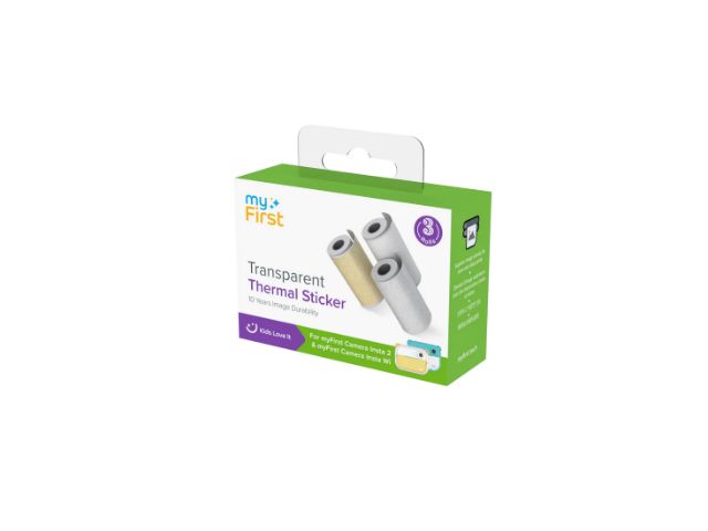 myFirst Camera Insta Wi Thermal Sticker Transparent GldSlvr