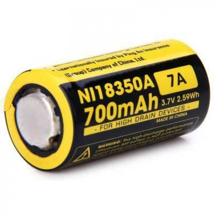 Nitecore NI18350A 700mAh battery