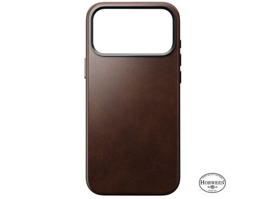 NOMAD Traditional Leather - iPhone 17 Pro - Brown Horween
