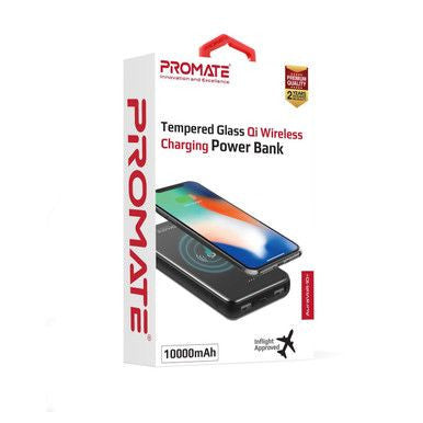 Promate 10000mAh Wireless Charging Qi Power Bank AURAVOLT-10.PLUS