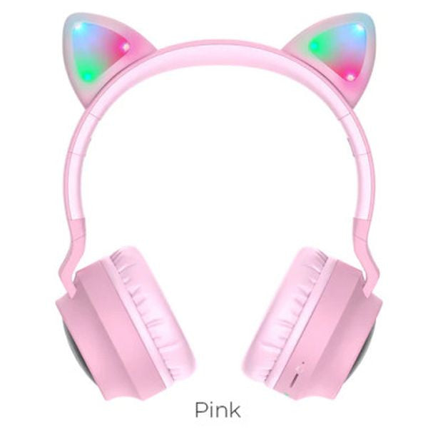 Bluetooth Cat Ear Headset w/ LED Light (W27)