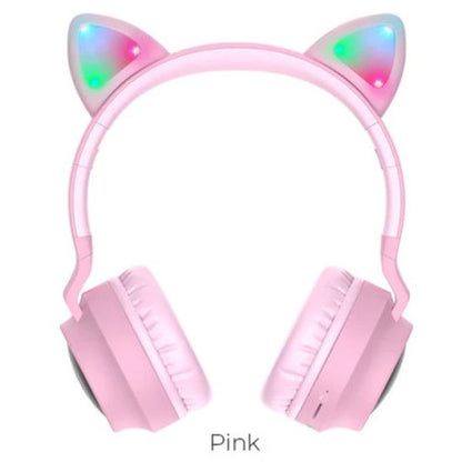 Bluetooth Cat Ear Headset w/ LED Light (W27)