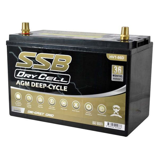 Automotive Battery Agm 12V 12Ah 1000Cca By Ssb Ultra High Performance  Dry Cell