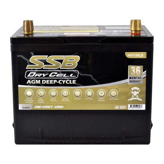 Automotive Battery Agm 12V 12Ah 600Cca By Ssb Ultra High Performance  Dry Cell