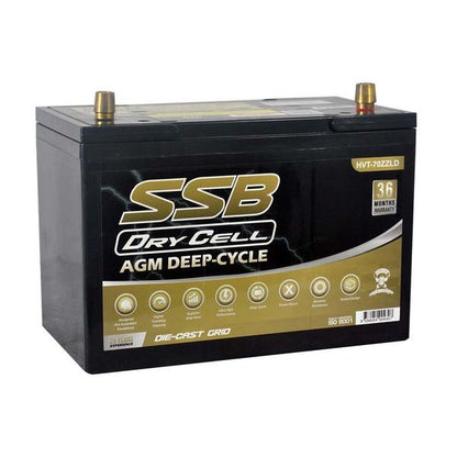 Automotive Battery Agm 12V 12Ah 780Cca By Ssb Ultra High Performance  Dry Cell