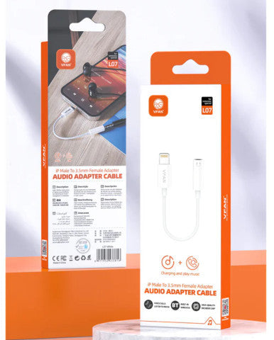 Vipfan Lightning to 3.5mm Audio Jack Adapter (L07)