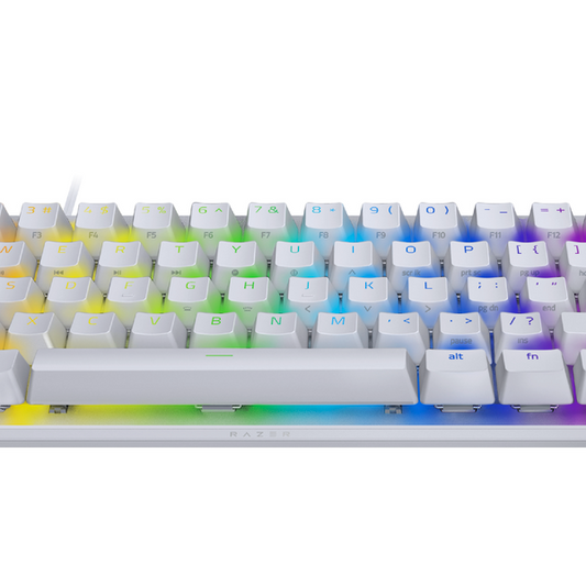 Razer Huntsman Mini - Mercury Edition - 60% Optical Gaming Keyboard (Linear Red Switch) - Frml Packaging