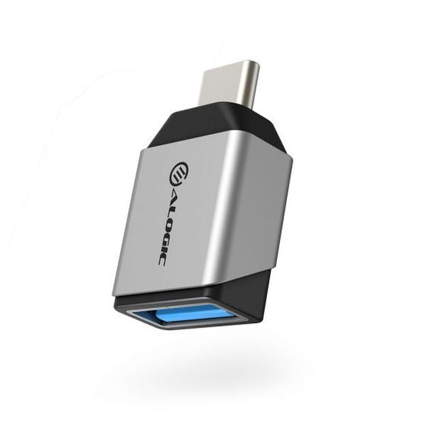 Alogic Ultra Mini Usb-C To Usb-A Adapter - Space Grey / Silver