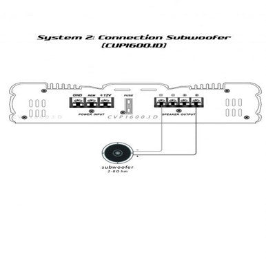 Cerwin Vega Amplifier Cvp Series Mono 120W Rms @ 4Ohm / 200W Rms @ 2Ohm