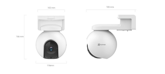 Ezviz Eb8 4G 3Mp Outdoor Pan/Tilt Battery Camera W/ Auto Tracking, Ir Night Vision, Colour Night Vision, Two Way Talk, Motion, Pir Motion