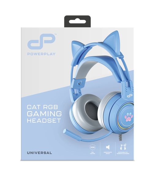 PowerPlay Cat RGB Gaming Headset (Purple)