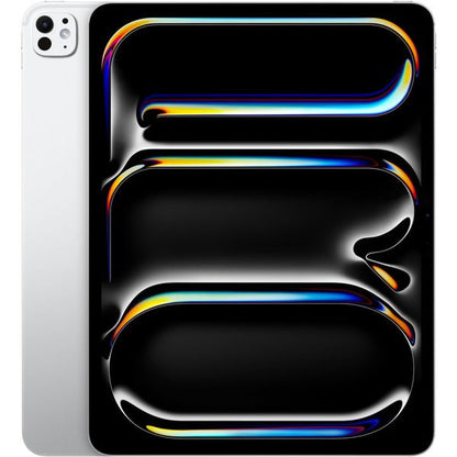 Sleek black iPad design with vibrant, glossy accents, showcasing a modern tablet aesthetic.