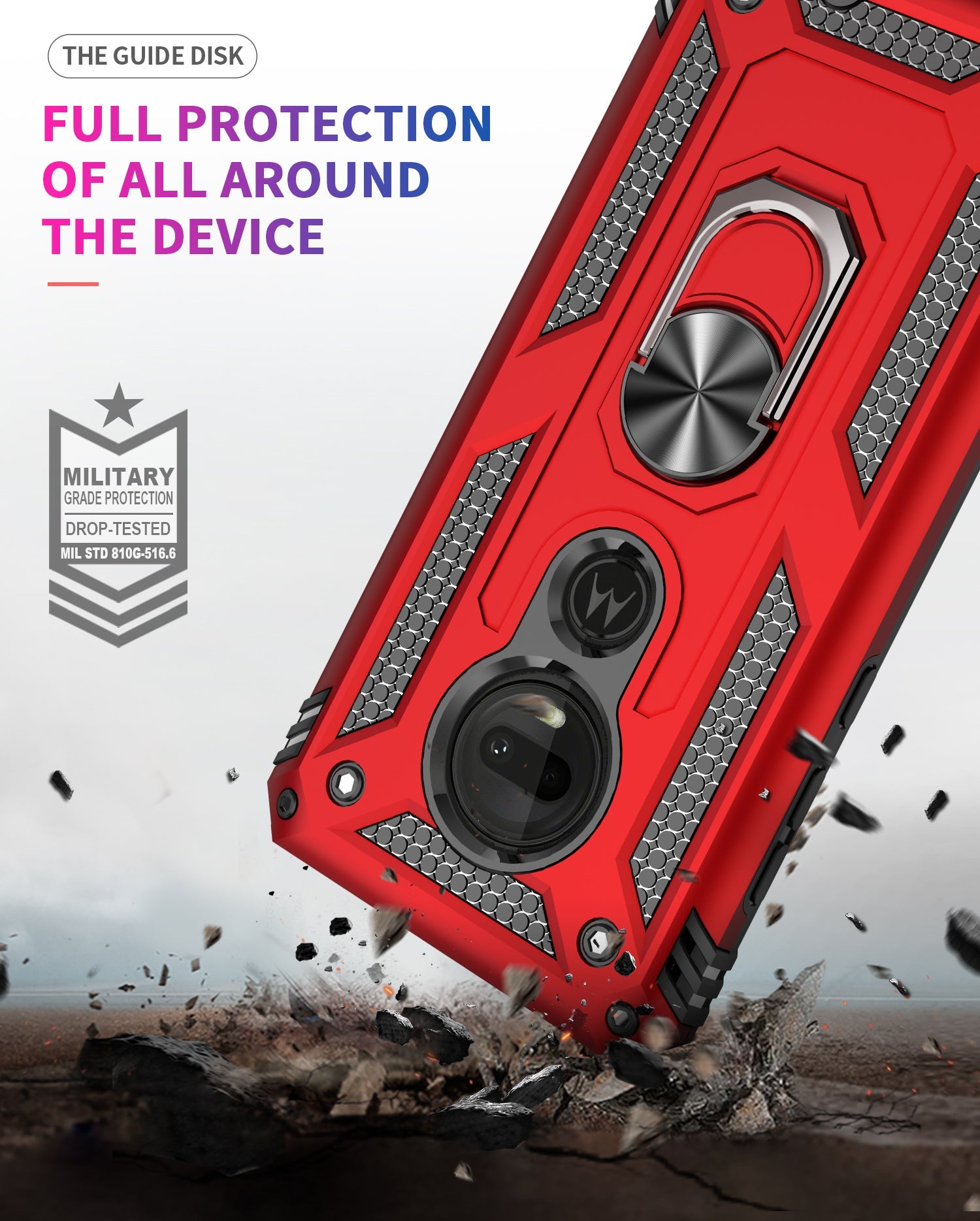 Moto G7/G7Plus Military Armour Case [Black]