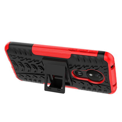 Moto G7 Power Heavy Duty Case Red