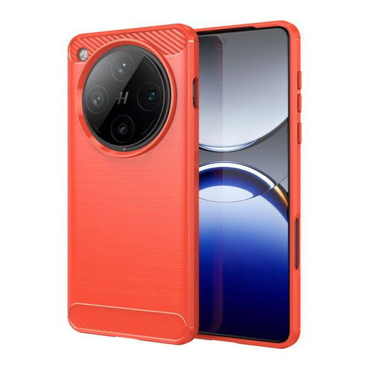 Vibrant orange phone case designed for sleek protection and style, featuring a distinct circular camera cutout.