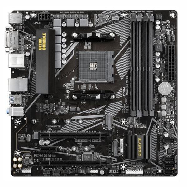 Gigabyte B550M Ds3H Micro Atx Form Factor Amd Socket Am4 4 X DDR4 Dimm 2 X M.2 Lan Hd Audio Motherboard