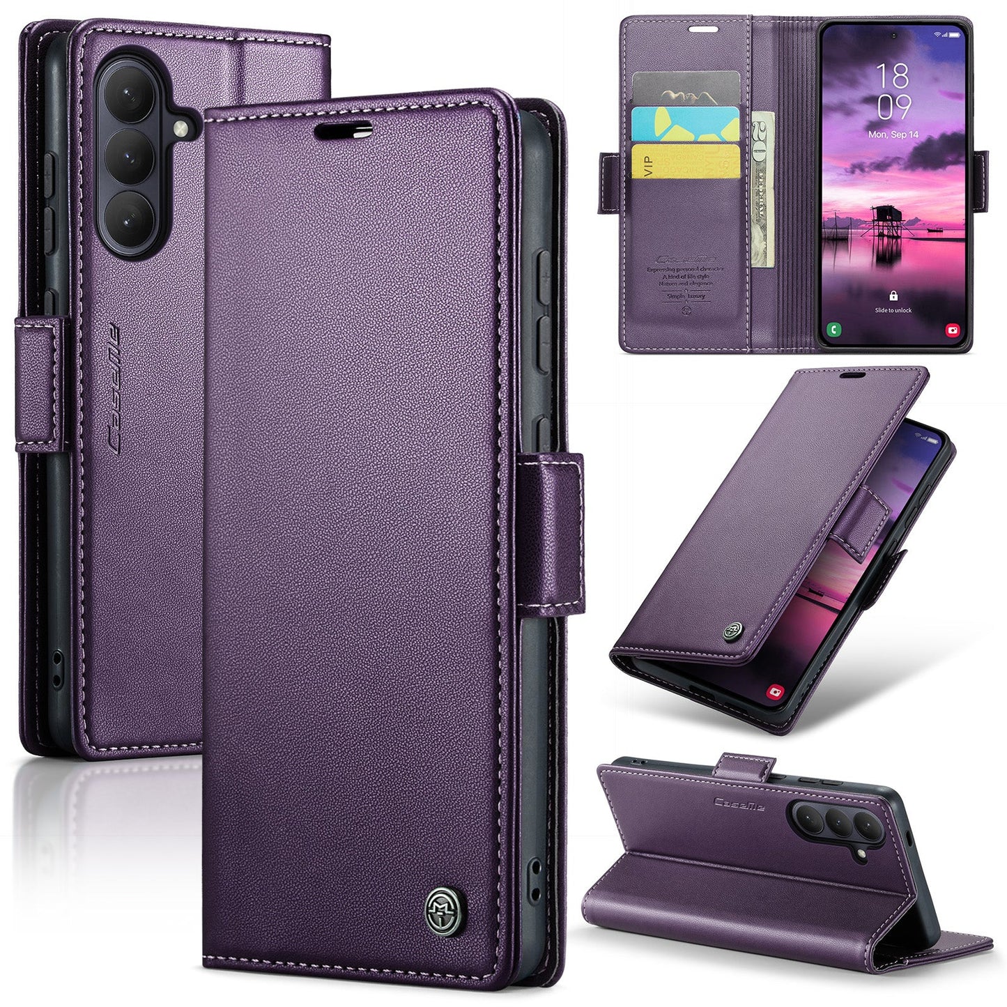 Galaxy S26 Pu Wallet Case [Purple]