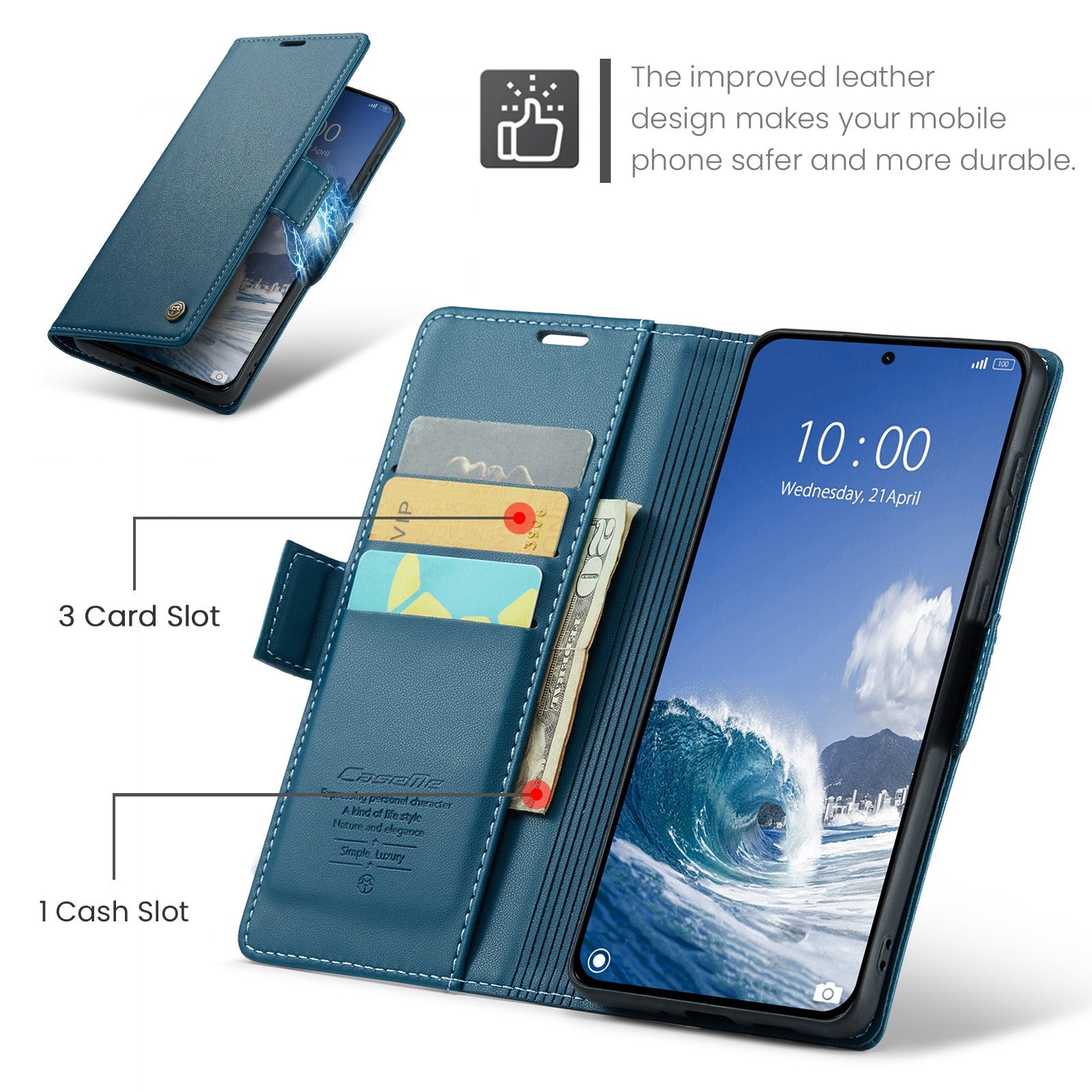 Xiaomi 14T Pu Wallet Case [Navy]