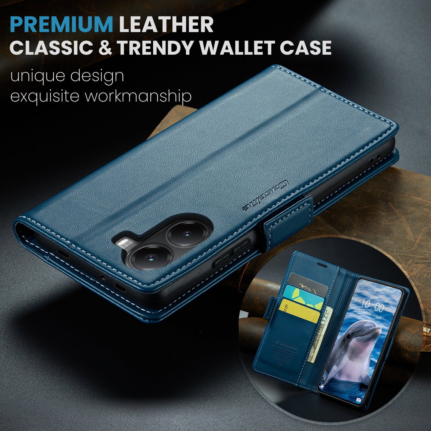 Xiaomi Poco X7 Pro Pu Wallet Case [Navy]