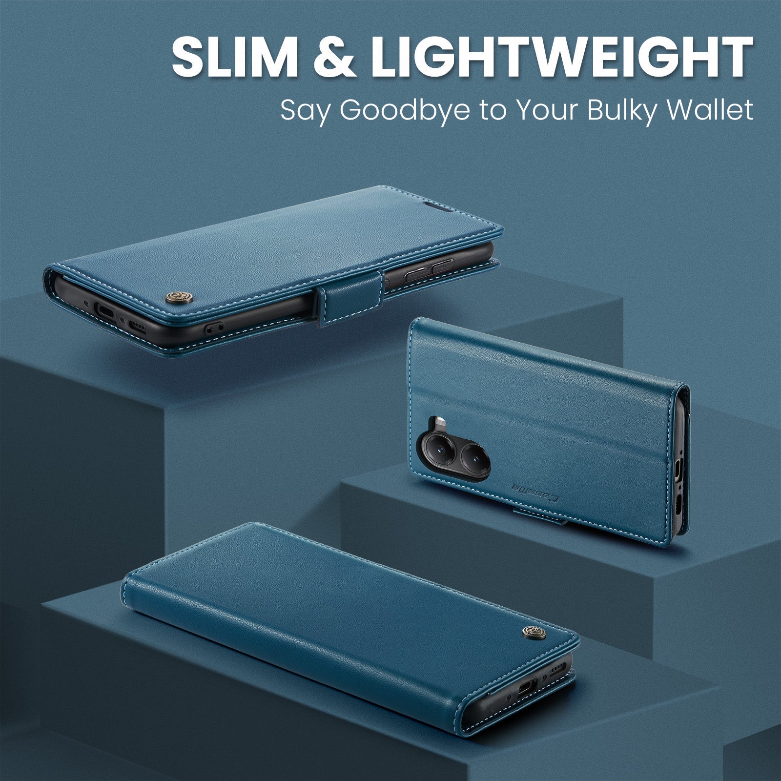 Xiaomi Poco X7 Pro Pu Wallet Case [Navy]