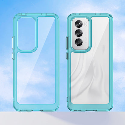 Oppo Reno 12 Soft Gel Bumper Case [Clear Blue]
