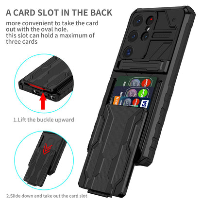 Galaxy S25 Ultra Kickstand Heavy Duty Case [Black]
