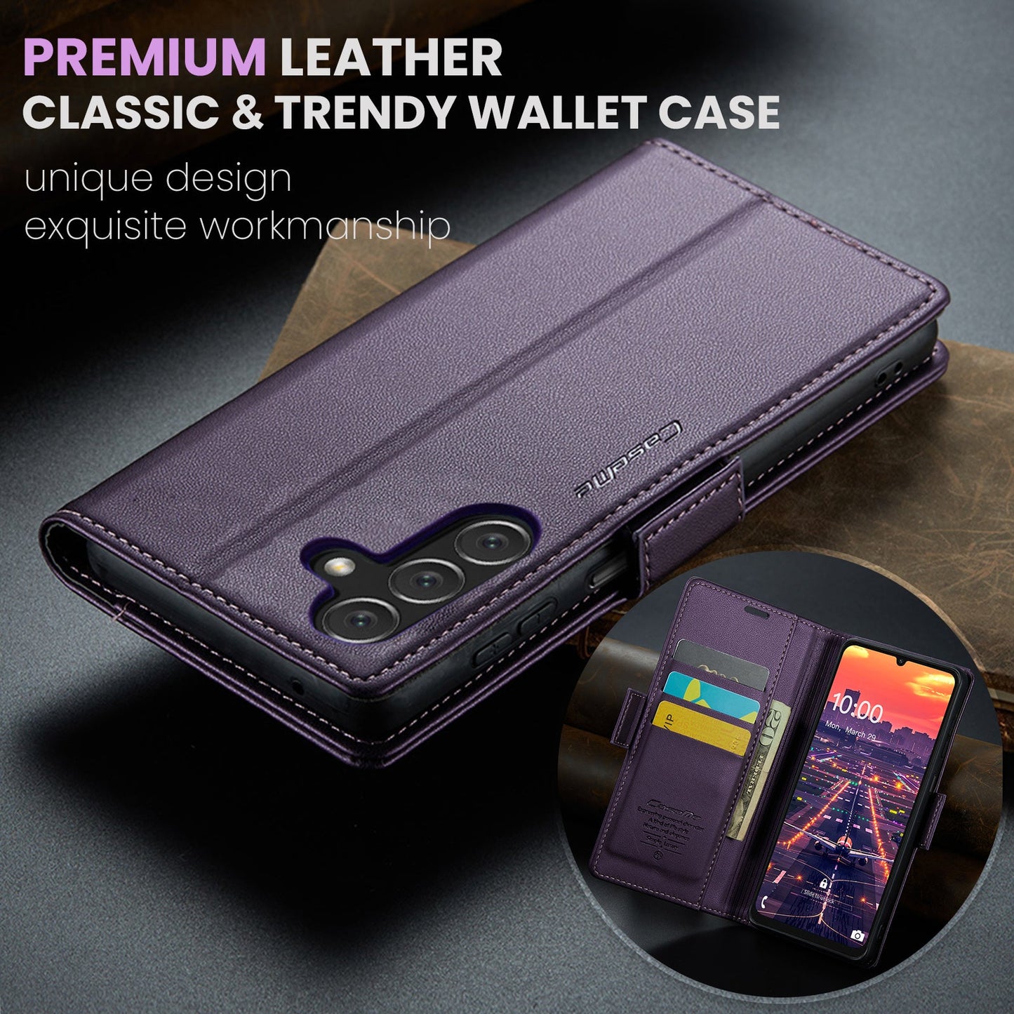 Galaxy A16 5G Pu Wallet Case [Purple]