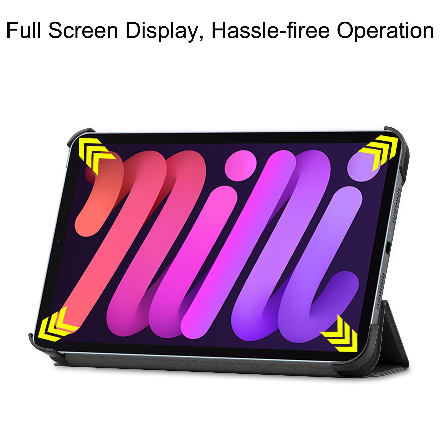 Ipad Mini 7 (A17 Pro 2024) Tri-fold Pu Case [Black]