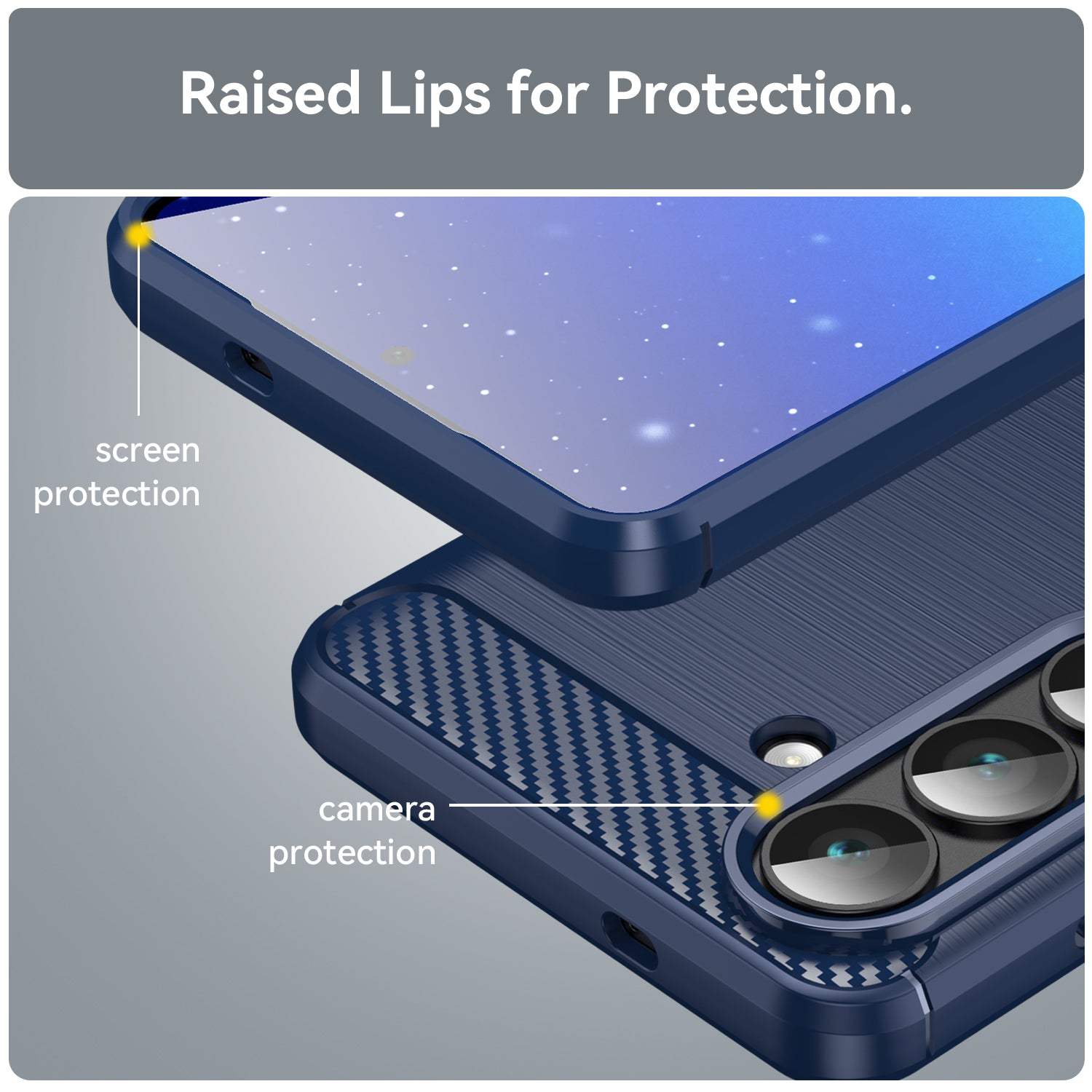 Galaxy S26 Carbon Fibre Case [Navy]