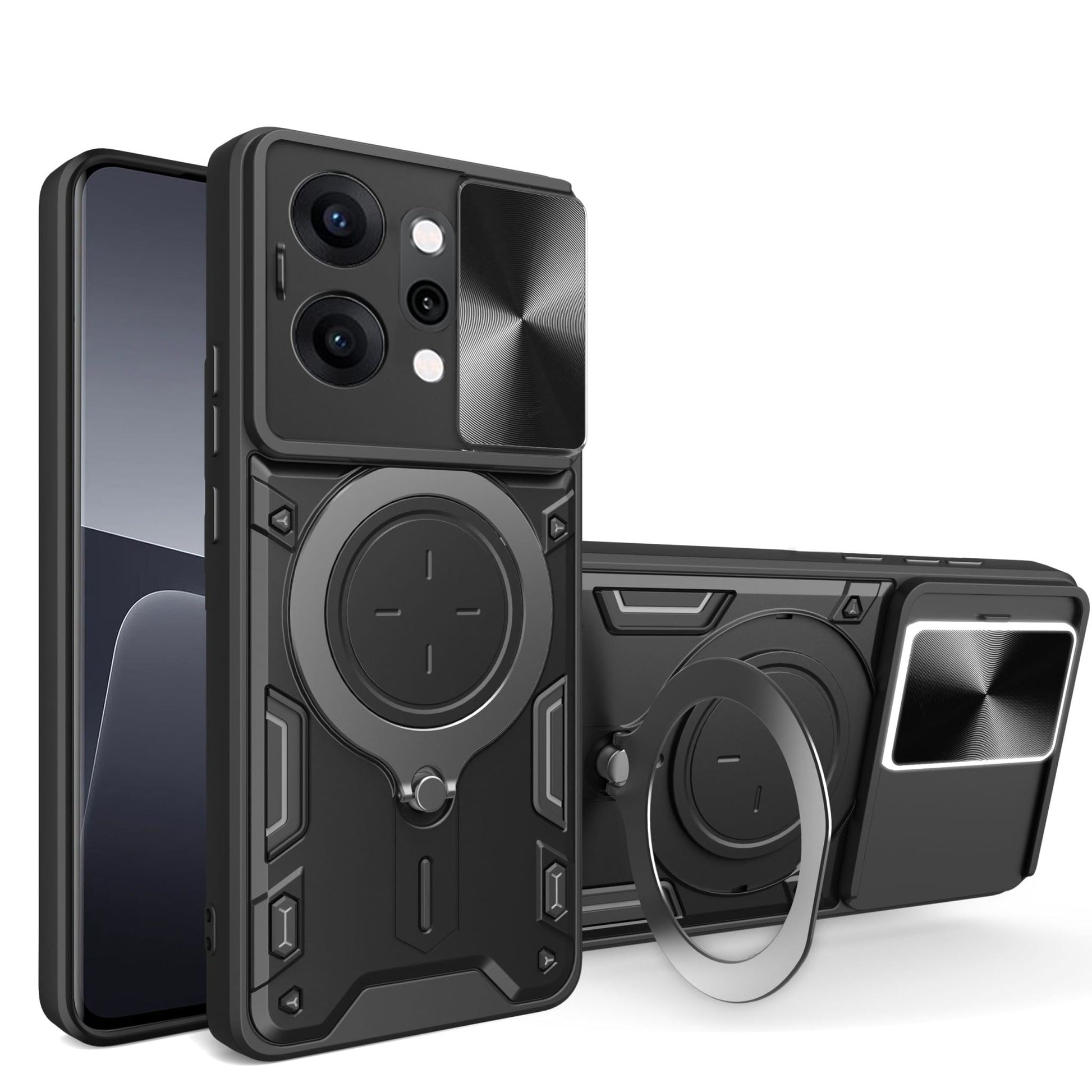 Oppo Reno 14 5g Ring Kickstand Case [Black]