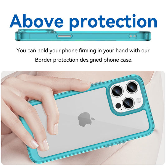 Iphone 15 Pro Max Soft Gel Case [Clear Blue]