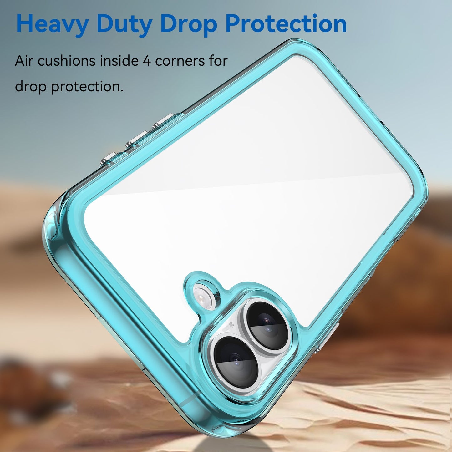 Iphone 17 Soft Gel Case [Clear Blue]