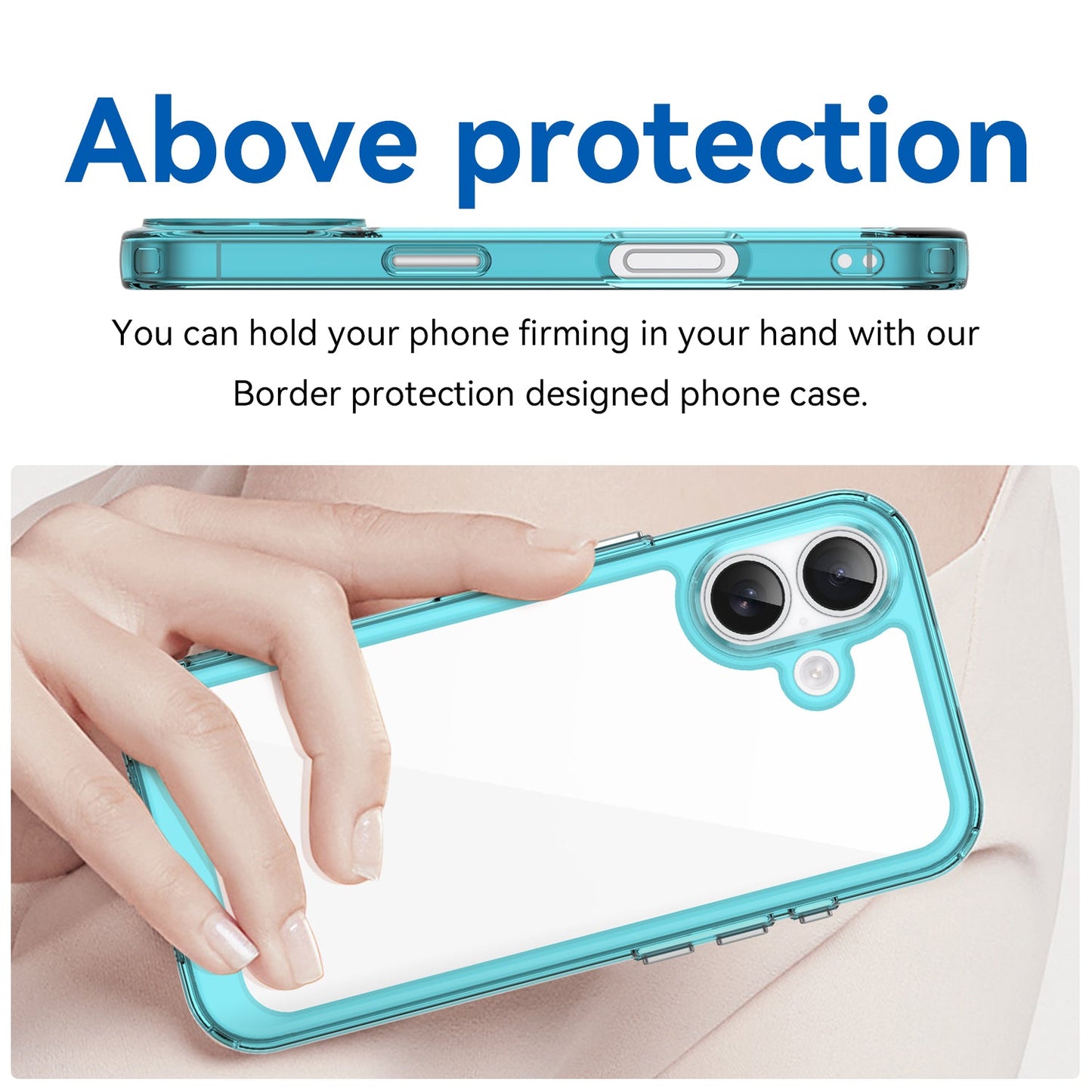 Iphone 17 Soft Gel Case [Clear Blue]
