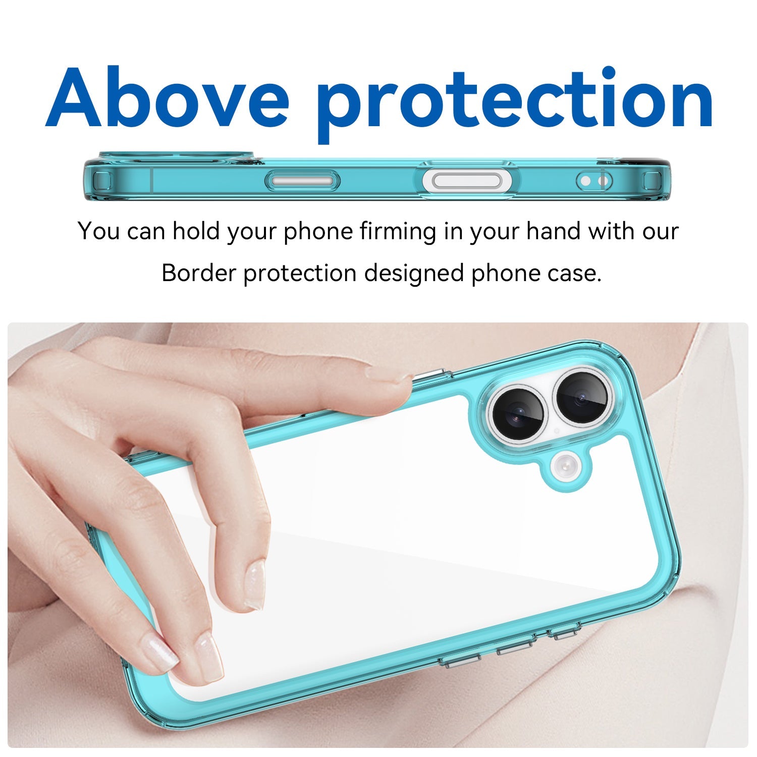 Iphone 17 Soft Gel Case [Clear Blue]