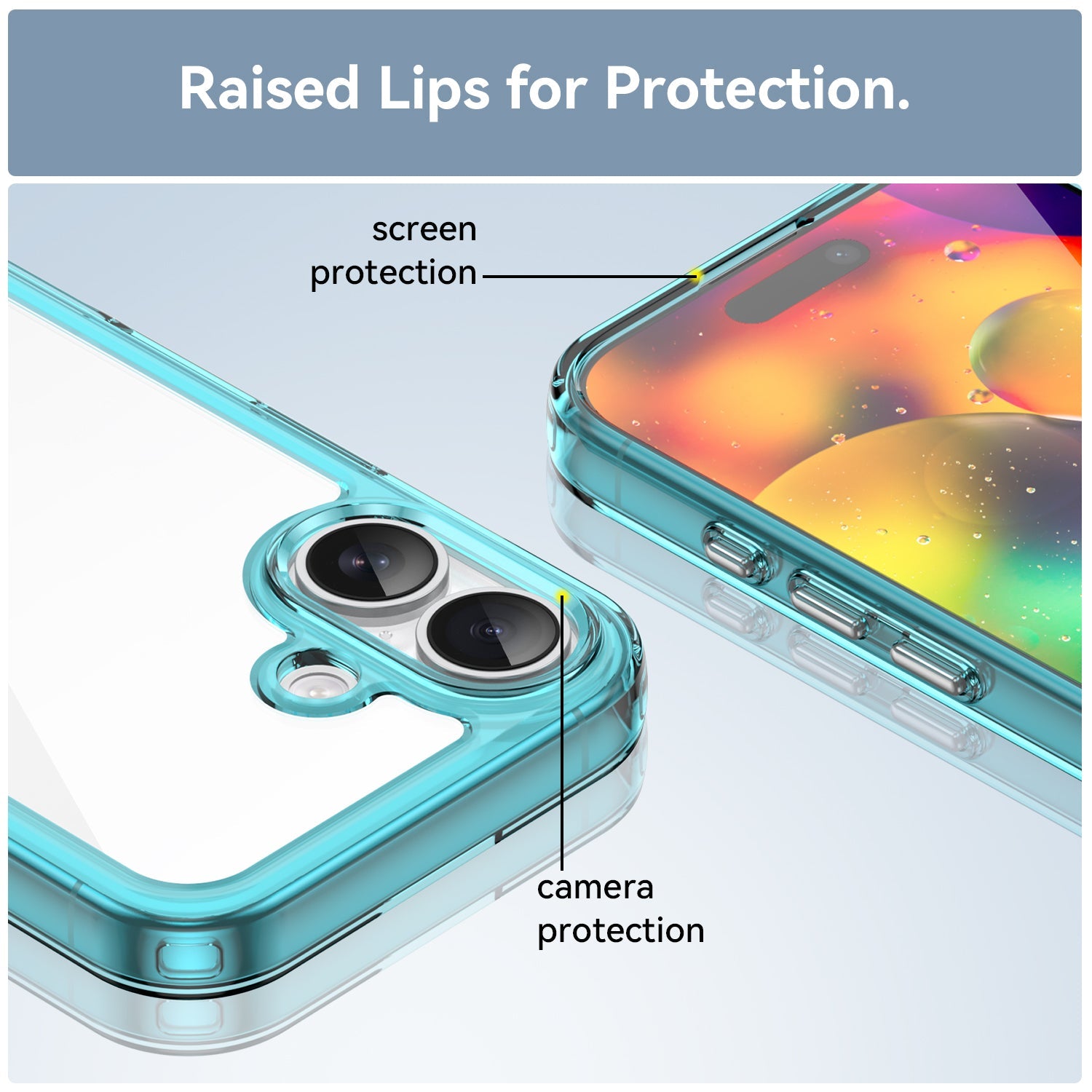 Iphone 17 Soft Gel Case [Clear Blue]