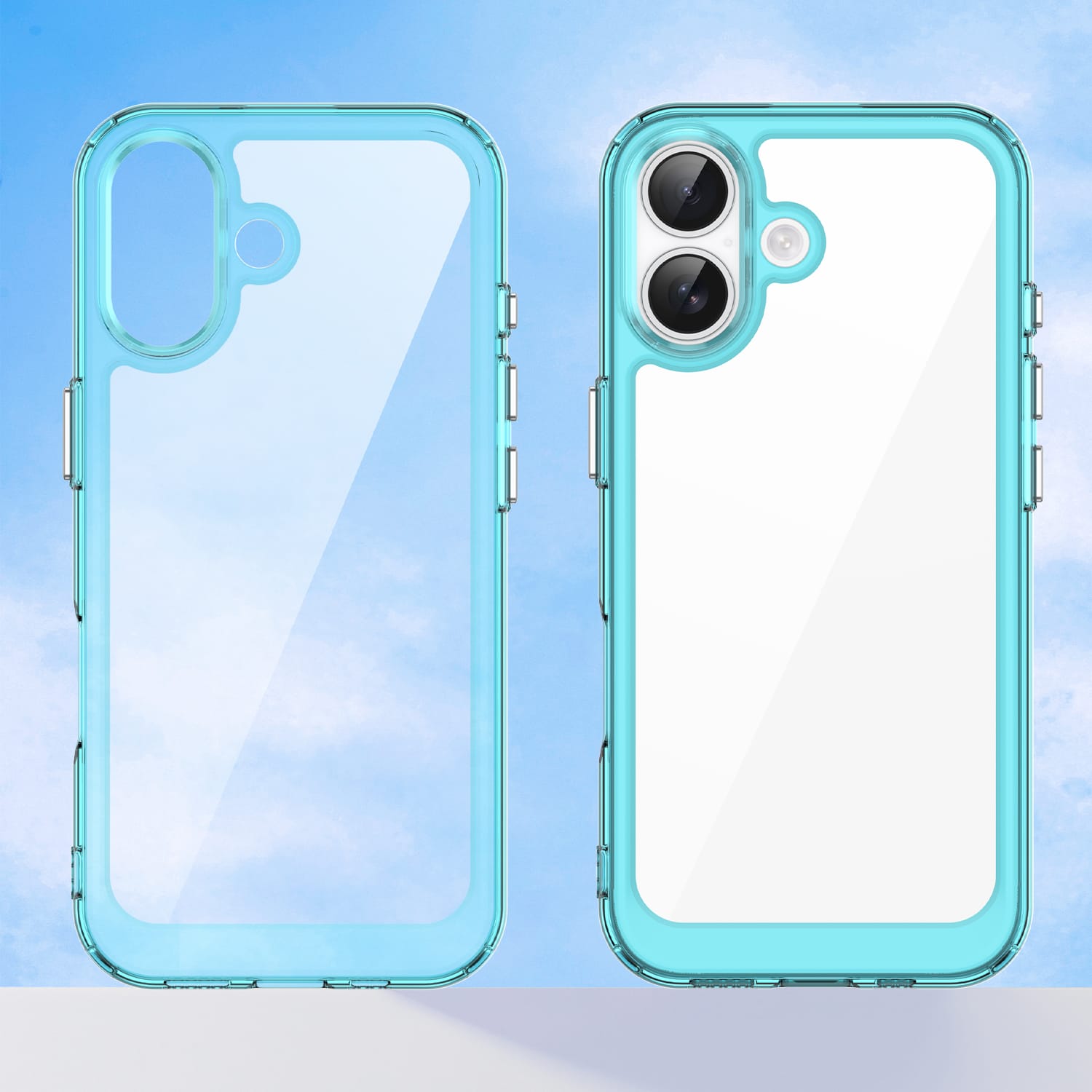 Iphone 17 Soft Gel Case [Clear Blue]