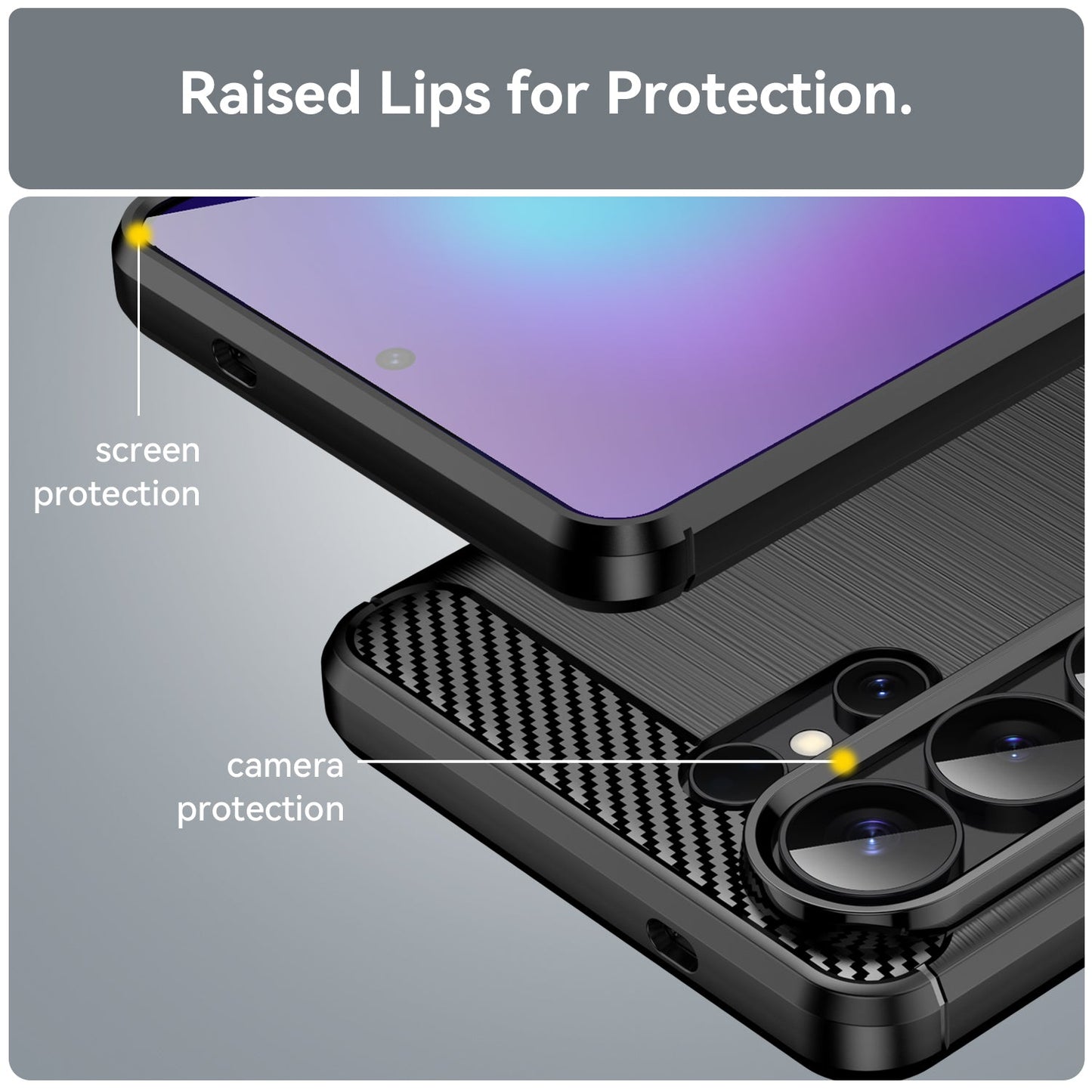 Galaxy S26 Ultra Carbon Fibre Case [Black]
