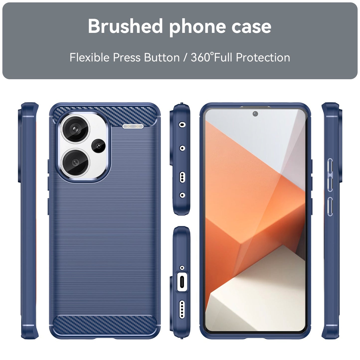 Xiaomi Redmi Note 13 Pro+ 5G Carbon Fibre Case [Navy]