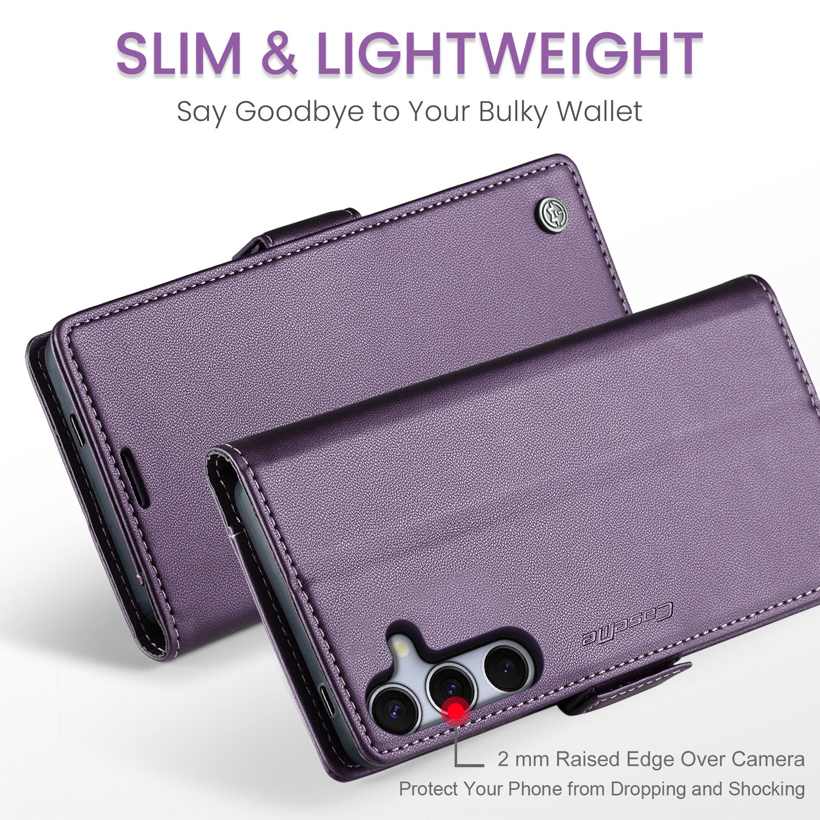 Galaxy S25 Pu Wallet Case [Purple]
