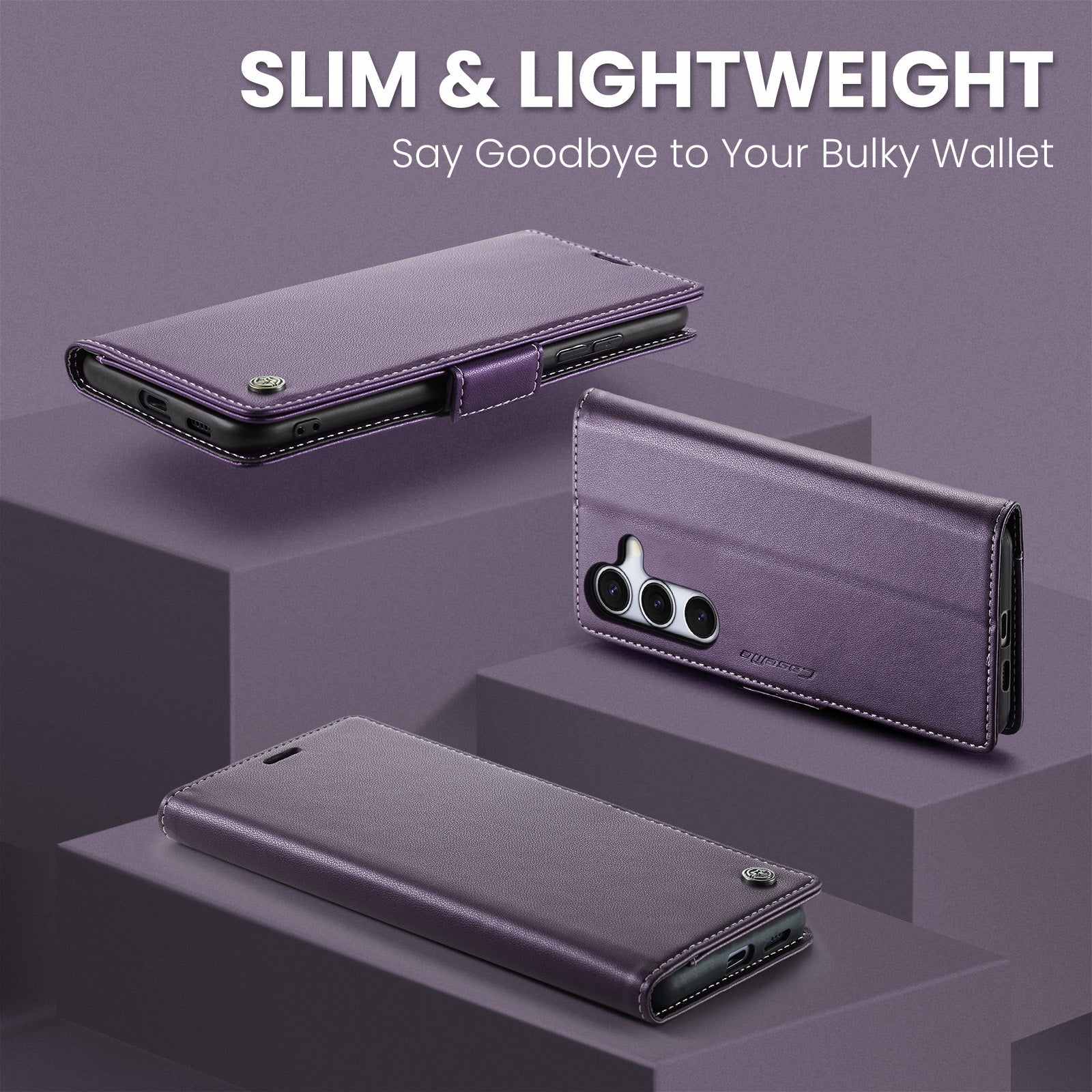 Galaxy S25 Pu Wallet Case [Purple]