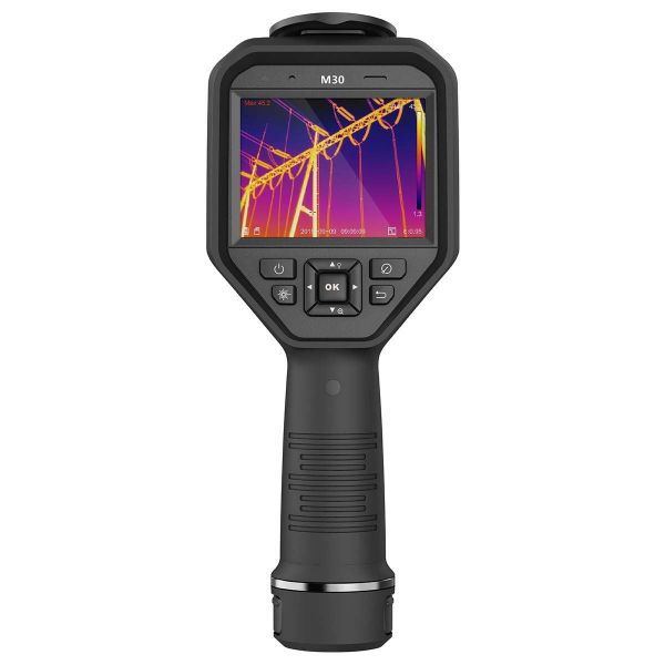 HIKMICRO M30 Handheld Wi-Fi Manual Focus Thermal Imaging Camera. 3.5" LCD Touch Screen. Thermal - Visual - Fusion - PIP & Blending Image Modes. Thermal Resolution: 110 -592 Pixels.
